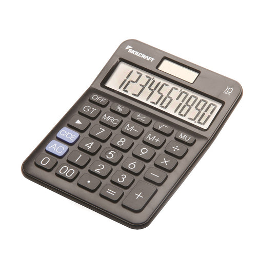 7420014844580 AbilityOne NSN4844580, 10-Digit, Dual-Powered Calculator Bx
