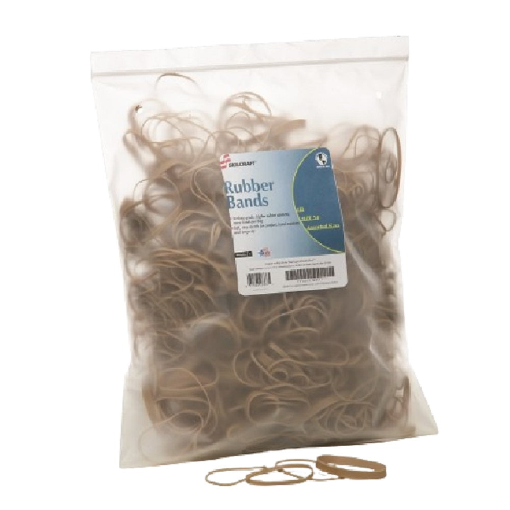 SKILCRAFT Rubber Bands • Size 64 • 1 lb Bag • NSN 7510-01-058-9974 / 7510010589974