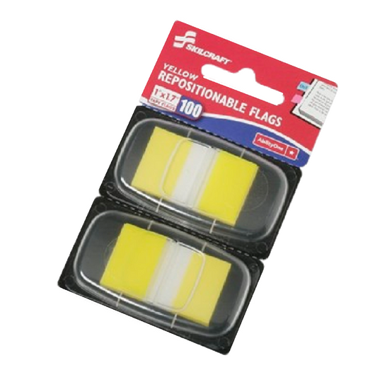 7510013152024 AbilityOne NSN3152024 Self-Stick Repositionable Flags, Yellow Ea