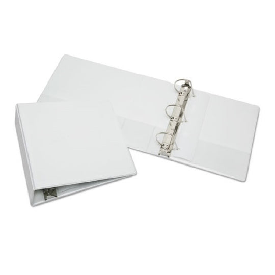 SKILCRAFT Slant-D Ring View Binder • 3" Capacity • White • NSN 7510-01-368-3486 / 7510013683486