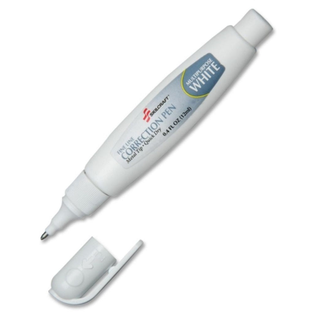 7510013861609 - AbilityOne - NSN3861609 - Multi-Purpose Correction Pen, White Bx