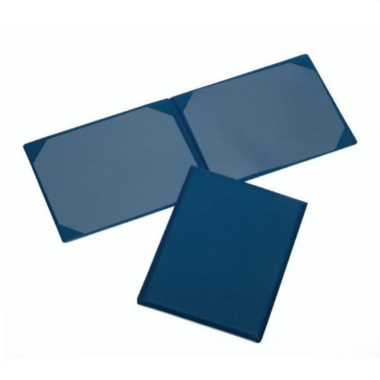 7510-01-390-0712 / 7510013900712 • Award Certificate Binder, Navy Blue Vinyl, 11" x 8-1/2"