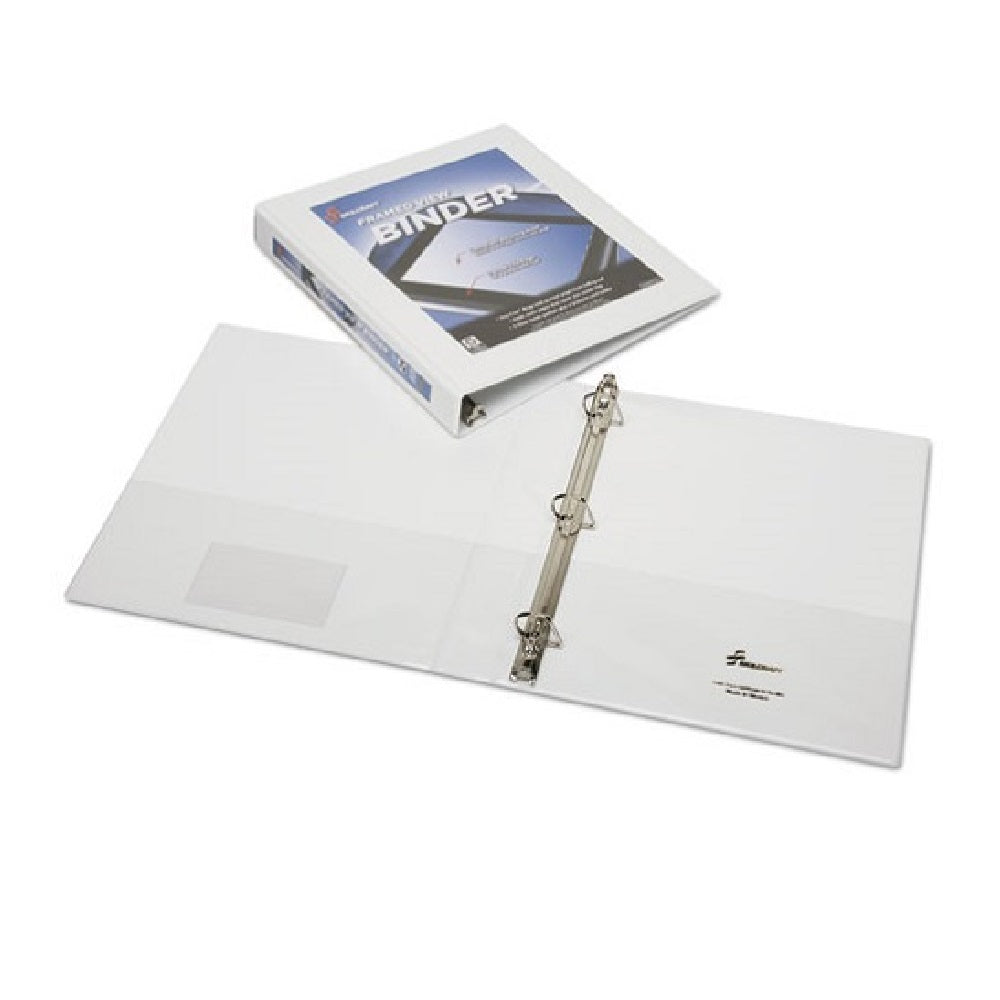 7510014621386 AbilityOne NSN4621386 Framed Slant-D Ring View Binder - 1" Capacity - White