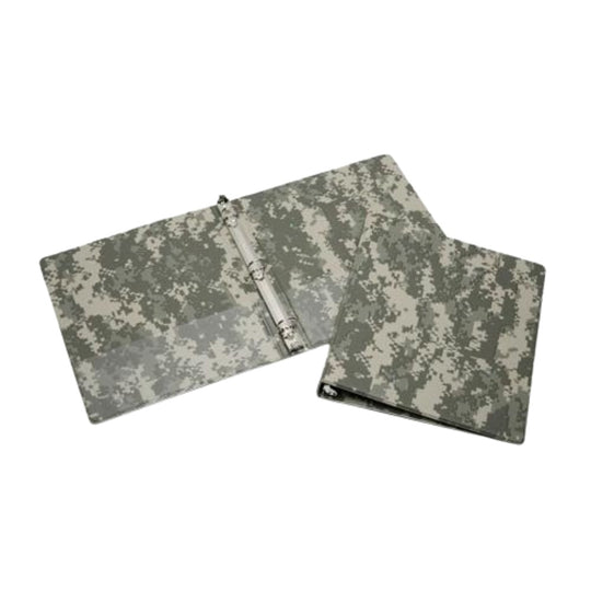 7510014841754 AbilityOne NSN4841754 3-Ring Camouflage Binder - 1/2" Capacity - Camouflage