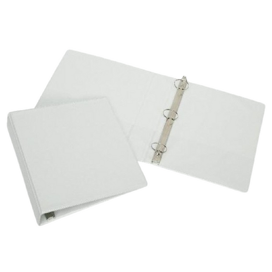 Skilcraft Round Ring View Binder - 1/2" Capacity - White - 7510015104859 / 7510-01-510-4859
