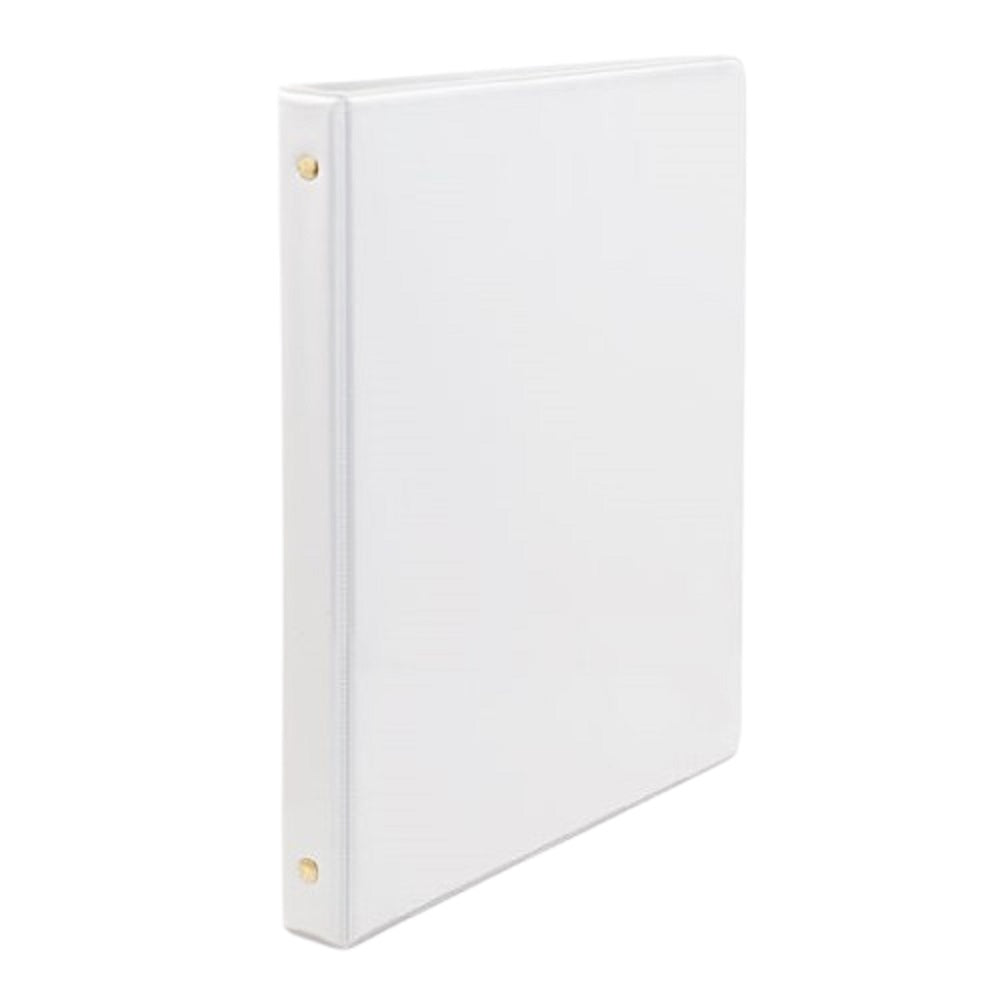 Skilcraft Round Ring View Binder - 1/2" Capacity - White - 7510015104859 / 7510-01-510-4859