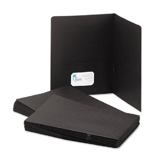 SKILCRAFT Double Pocket Portfolio • Case Pack • Black • NSN 7510-01-555-2905 / 7510015552905 CS