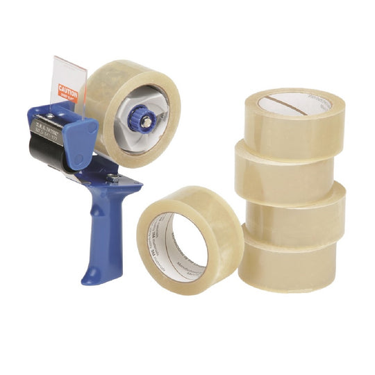 SKILCRAFT Package Sealing Tape • Case Of 6 Sets • 2" x 55 Yds • Clear • NSN 7510-01-579-6872 / 7510015796872 CS