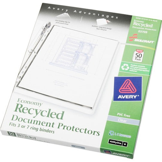 Recycled Document Protectors - 7-Hole – NSN 7510-01-616-9670 / 7510016169670 CS
