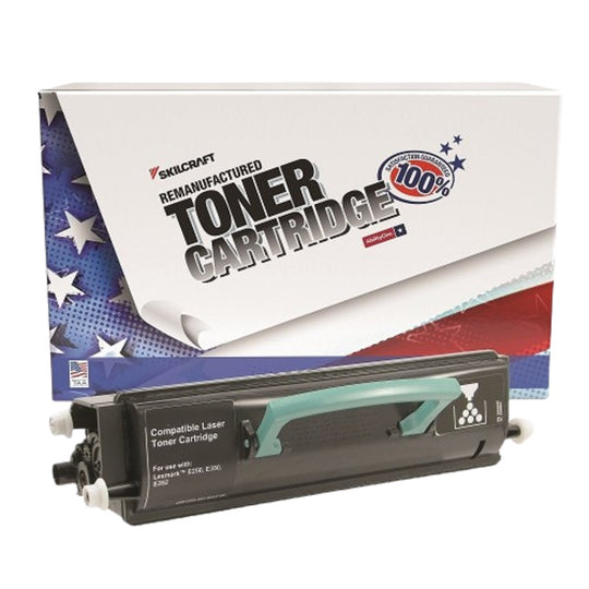 7510016337856 - Reman Lexmark E350/E352 (E350A21A) Black Toner – SKILCRAFT – NSN 7510-01-633-7856