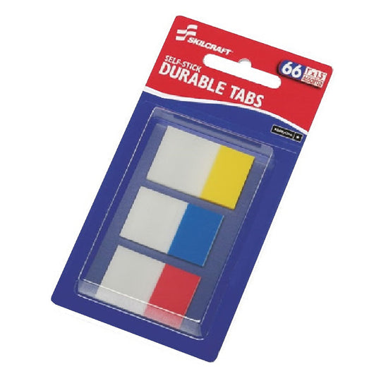 SKILCRAFT Self-Stick Dura Tabs • Case • NSN 7510-01-661-4493 / 7510016614493 CS