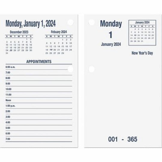 DAYMAX CALENDAR PAD, TYPE II, 2024 BX