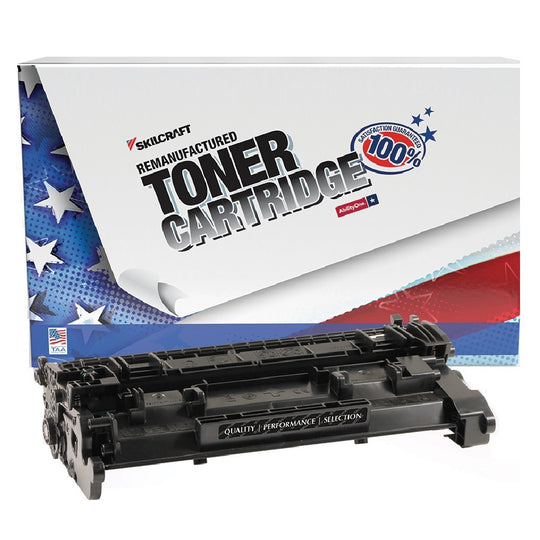 Reman HP CF226A (26A) Black Toner • Case • 10 Units • SKILCRAFT • NSN 7510-01-670-3515 / 7510016703515 CS