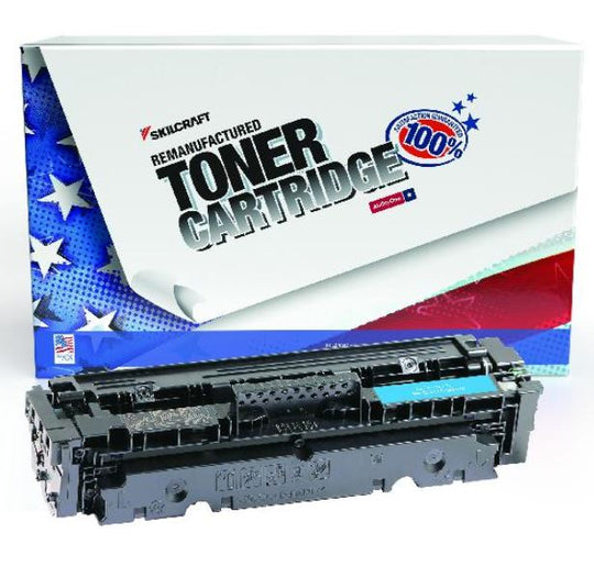 7510016821929 - Reman HP CF411A (HP 410A) Cyan Toner – SKILCRAFT – NSN 7510-01-682-1929