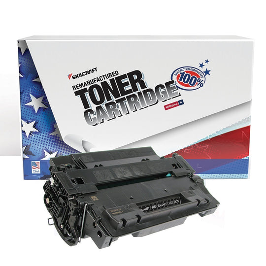 7510-01-683-3480 / 7510016833480 Reman HP CE255A (55A) Toner Cartridge • Black • 6,000 Page Yield • Quote