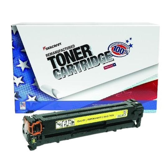 7510016901908 - Reman HP 125A Yellow Toner – SKILCRAFT – NSN 7510-01-690-1908