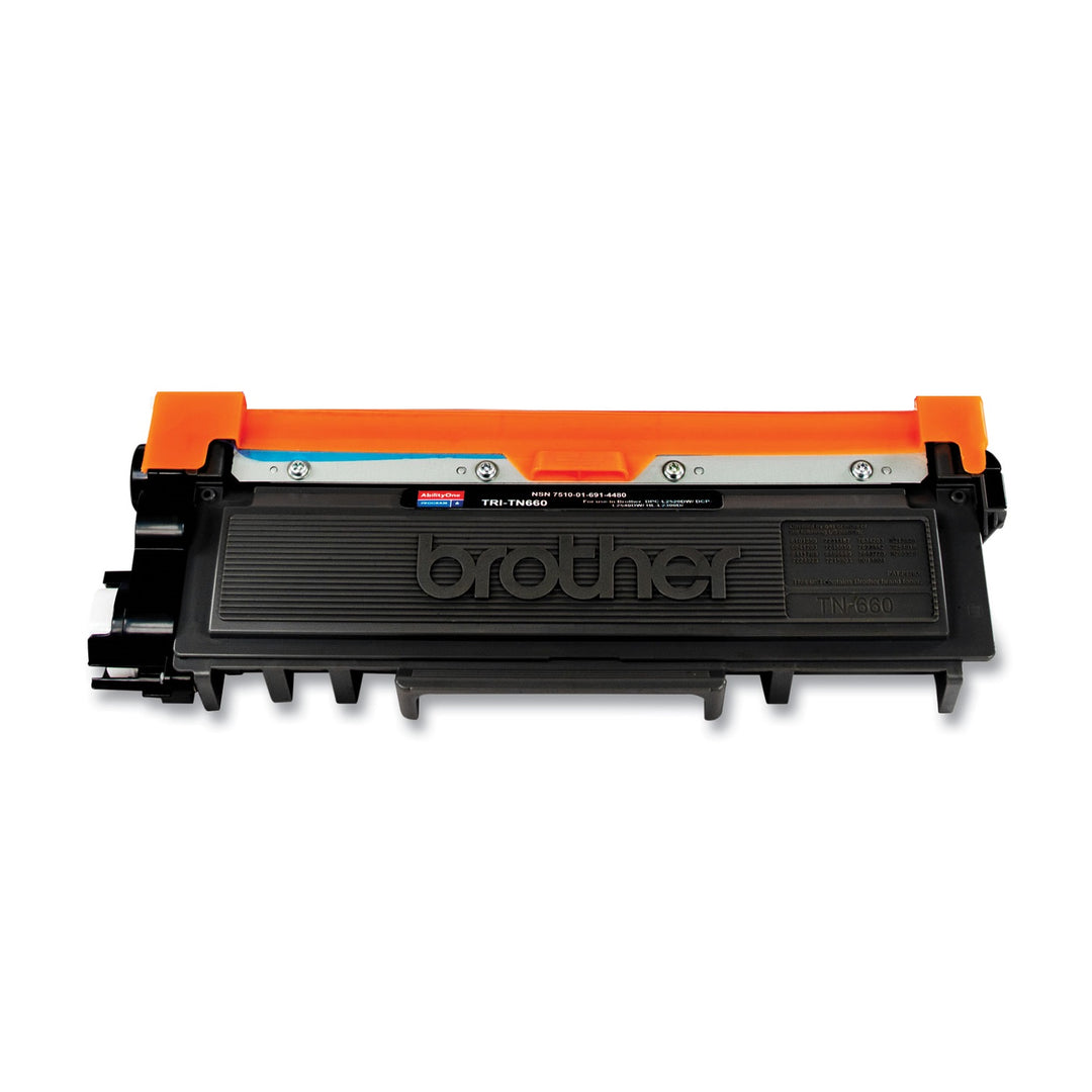 7510016914480 - AbilityOne - NSN6914480 - Remanufactured - High Yield - Toner Cartridge - Brother TN660 - Page Yield 2,600 - Black