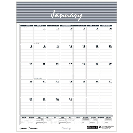 7510016935104 - SKILCRAFT 2027 Wall Calendar - NSN 7510-01-693-5104