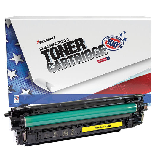 Reman HP CF362X (508X) Yellow Toner • SKILCRAFT • NSN 7510-01-694-2770 / 7510016942770