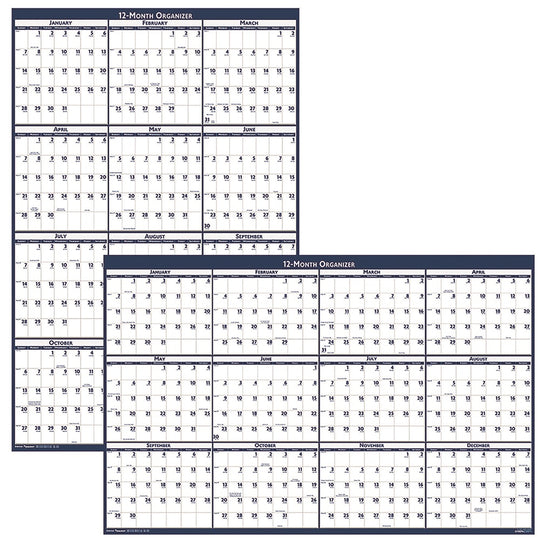 7510016956116 - SKILCRAFT 2026 Erasable Wall Calendar – NSN 7510-01-695-6116