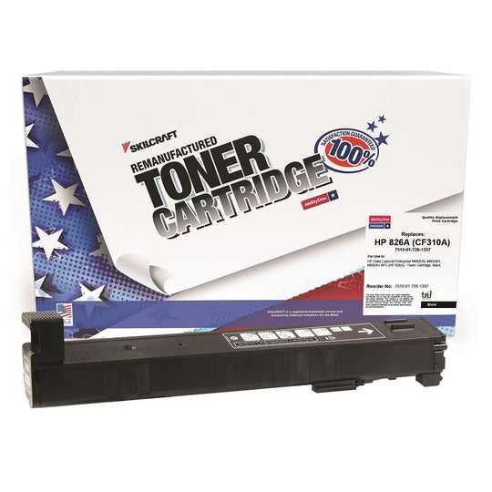 7510017261337 - Reman HP CF310A (827A) Black Toner – SKILCRAFT – NSN 7510-01-726-1337