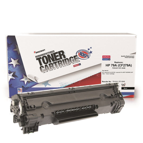 7510017273240 - Reman HP 79A Black Toner – SKILCRAFT – NSN 7510-01-727-3240