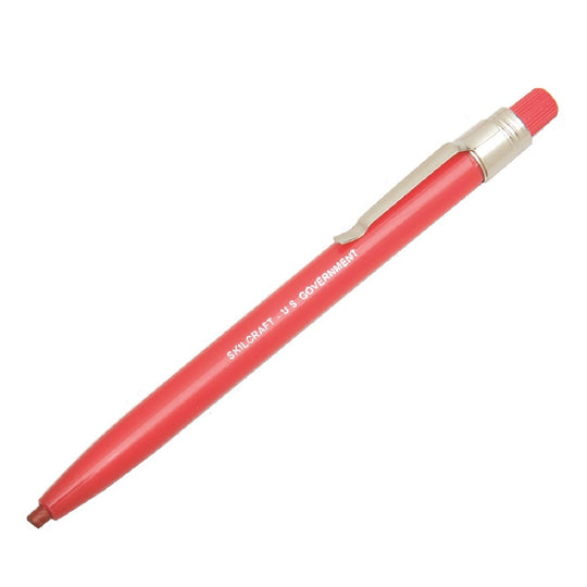 SKILCRAFT China Marker Wax Pencil • Red Barrel • Case • NSN 7520-00-223-6675 / 7520002236675 CS