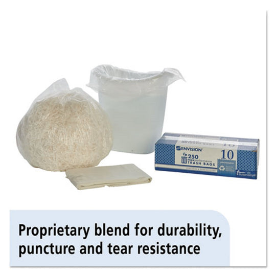 8105011958730 MEDIUM DUTY CAN LINER BAG, CLEAR BX
