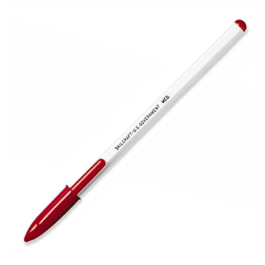 7520-01-059-4125 / 7520010594125 Stick Pen • Medium Point • Red Ink • Quote