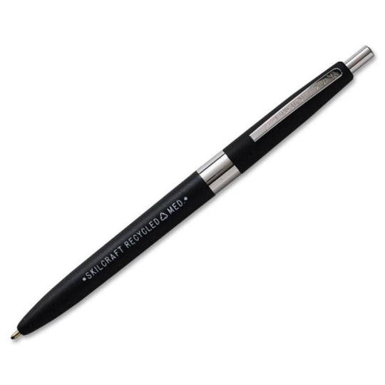 Skilcraft® Recycled Ballpoint Pen - Fine Point - Black Ink - NSN 7520-01-386-1618 / 7520013861618