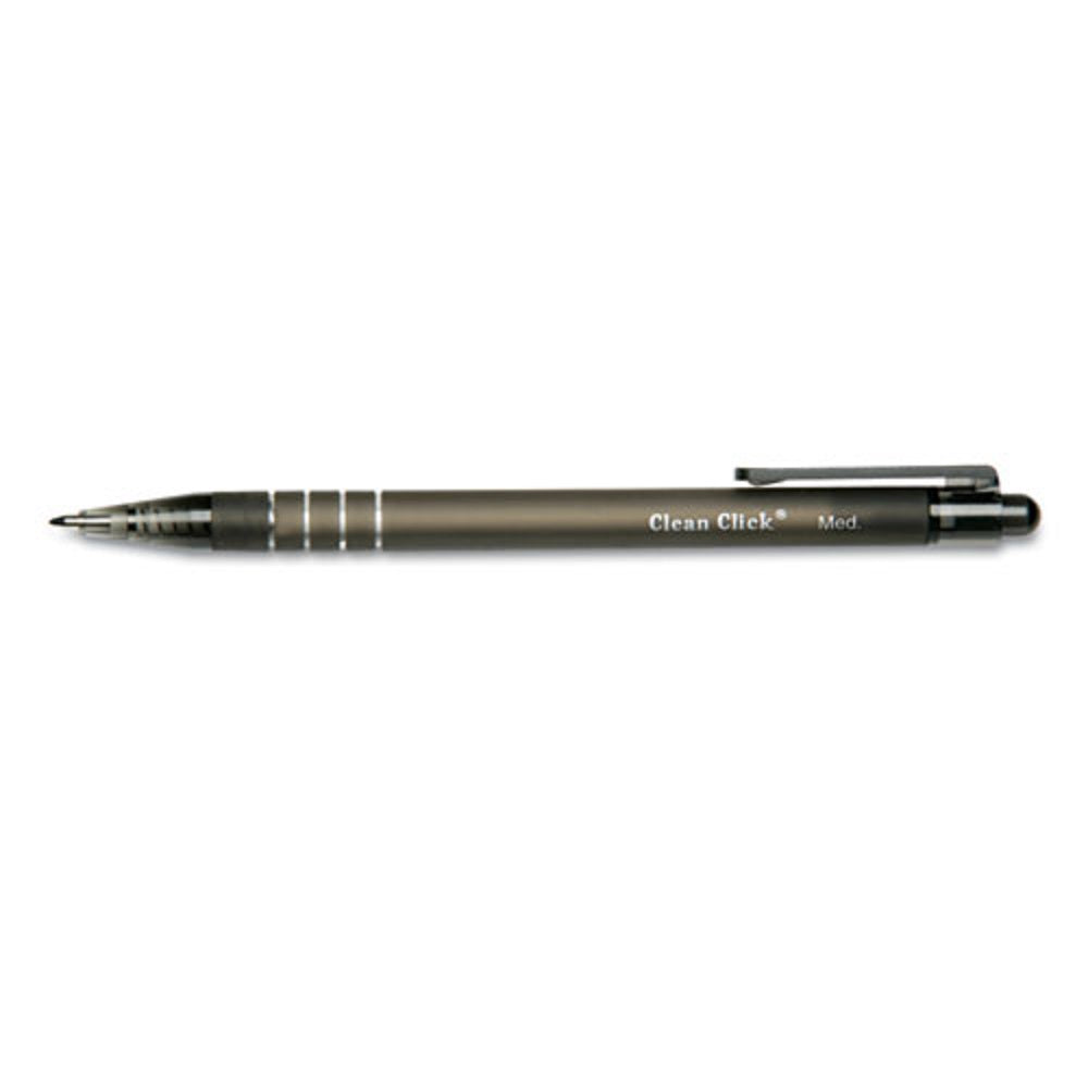 Clean Click Ballpoint Pens, Black, Medium Point, Case Of 144 • 7520-01-422-0314 / 7520014220314