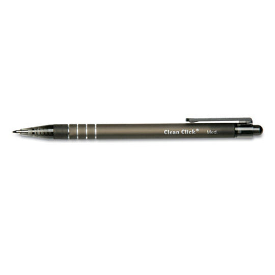 Clean Click Ballpoint Pens, Black, Medium Point, Case Of 144 • 7520-01-422-0314 / 7520014220314