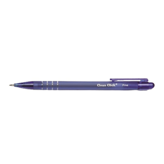 NSN4220327, CLEAN CLICK, RETRACTABLE BALLPOINT PEN, BLUE BX
