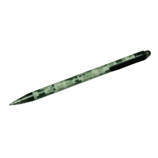 ACU-500 RETRACTABLE BALLPOINT PEN, CAMOUFLAGE BARREL, BLACK INK PK