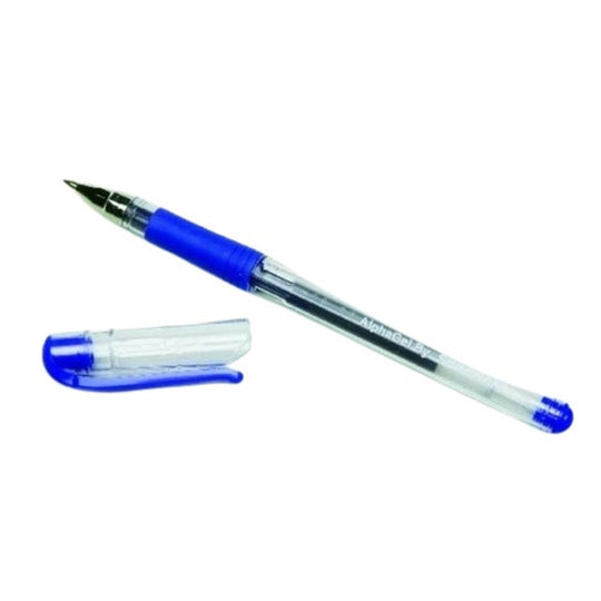ALPHAGEL PEN, TRANSLUCENT BARREL, MEDIUM POINT, BLUE INK PK