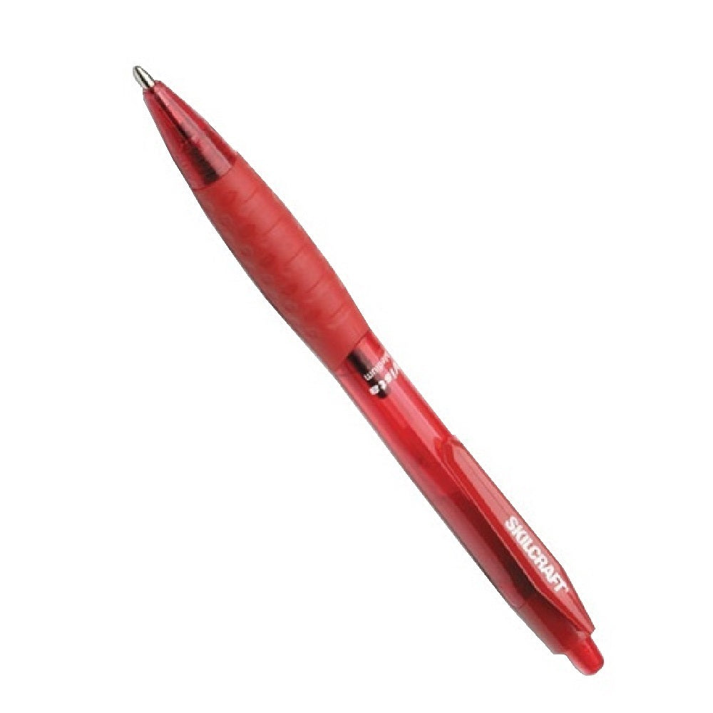 SKILCRAFT Vista Ballpoint Pen - Fine Point - Red Ink • 7520-01-484-5272 / 7520014845272