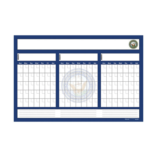 7520014965476  ERASABLE WALL CALENDAR, 3-MONTH EA