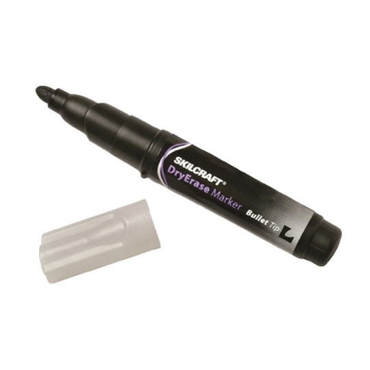 7520015105655 - AbilityOne - NSN5105655 - Dry Erase Marker - Bullet Tip - Black Ink