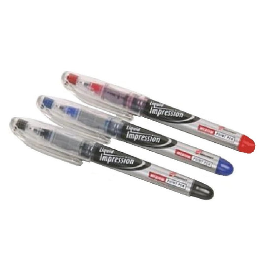 7520-01-519-4364 / 7520015194364 • SKILCRAFT Liquid Impression Porous Point Pen Set • Ultra-Fine Point • Black, Blue & Red Ink