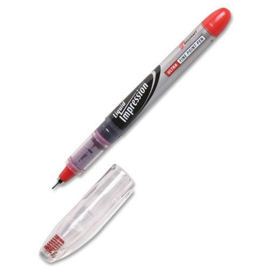 Skilcraft Liquid Impression Porous Point Pen Ultra-Fine Red Case Pack • 7520-01-519-4367 / 7520015194367