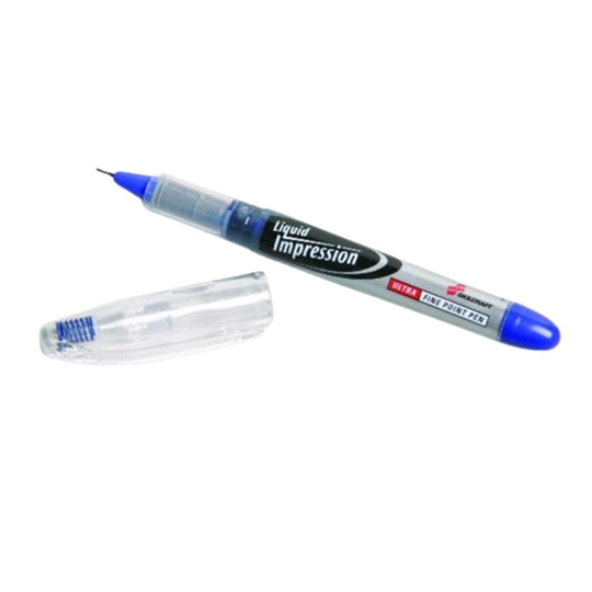 Skilcraft Liquid Impression Porous Point Pen Ultra-Fine Blue Case • 7520-01-519-4369 / 7520015194369