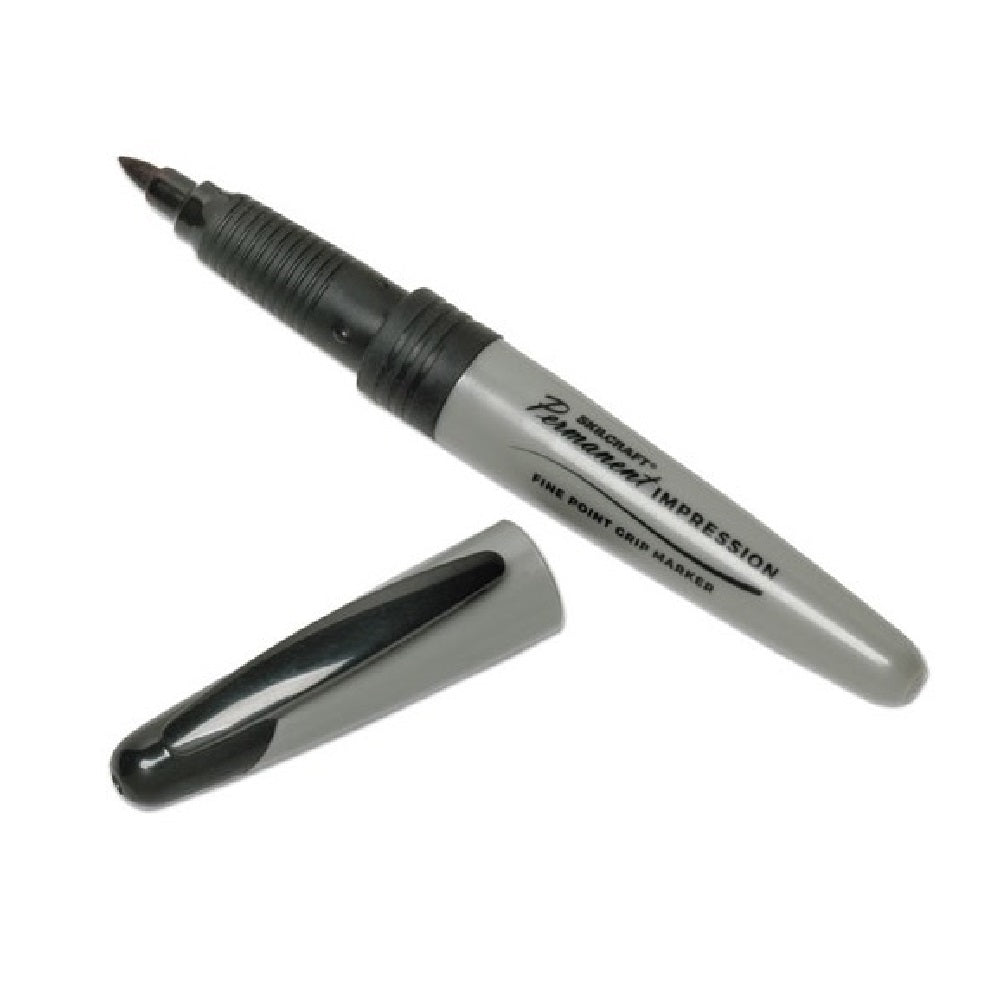 Skilcraft Permanent Impression Marker Fine Point Black Case Pack • 7520-01-519-4372 / 7520015194372