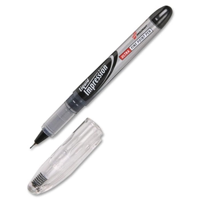 Skilcraft Liquid Impression Porous Point Pen Ultra-Fine Black Case • 7520-01-519-4373 / 7520015194373