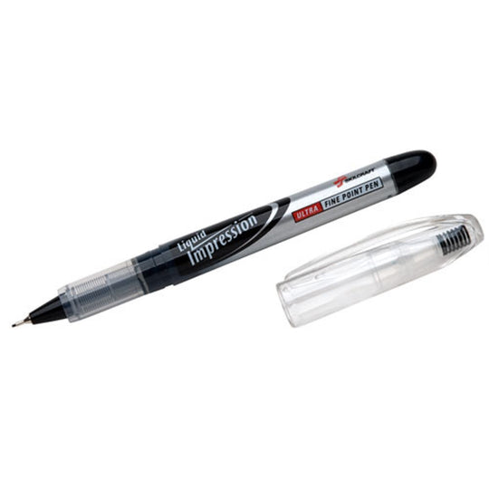 Skilcraft Liquid Impression Porous Point Pen Ultra-Fine Black Case • 7520-01-519-4373 / 7520015194373