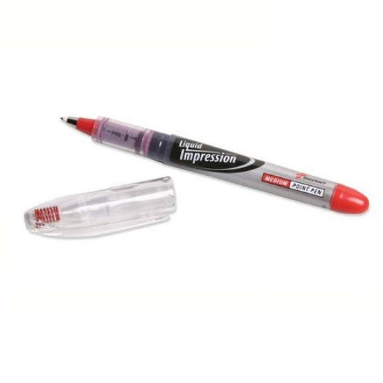 Skilcraft Liquid Impression Porous Point Pen Case Pack • Medium Point • Red Ink • 7520-01-519-4375 / 7520015194375