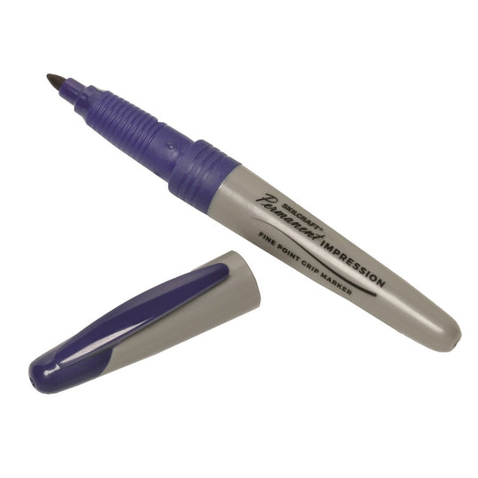 7520-01-519-4378 / 7520015194378 Permanent Impression Marker • Fine Point • Blue Ink • Case • Quote