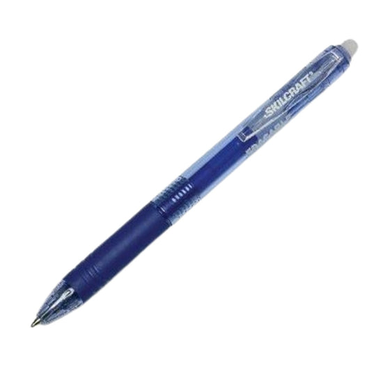 SKILCRAFT Erasable Re-Write Retractable Gel Pen • Blue Ink • Case • NSN 7520-01-658-0691 / 7520016580691