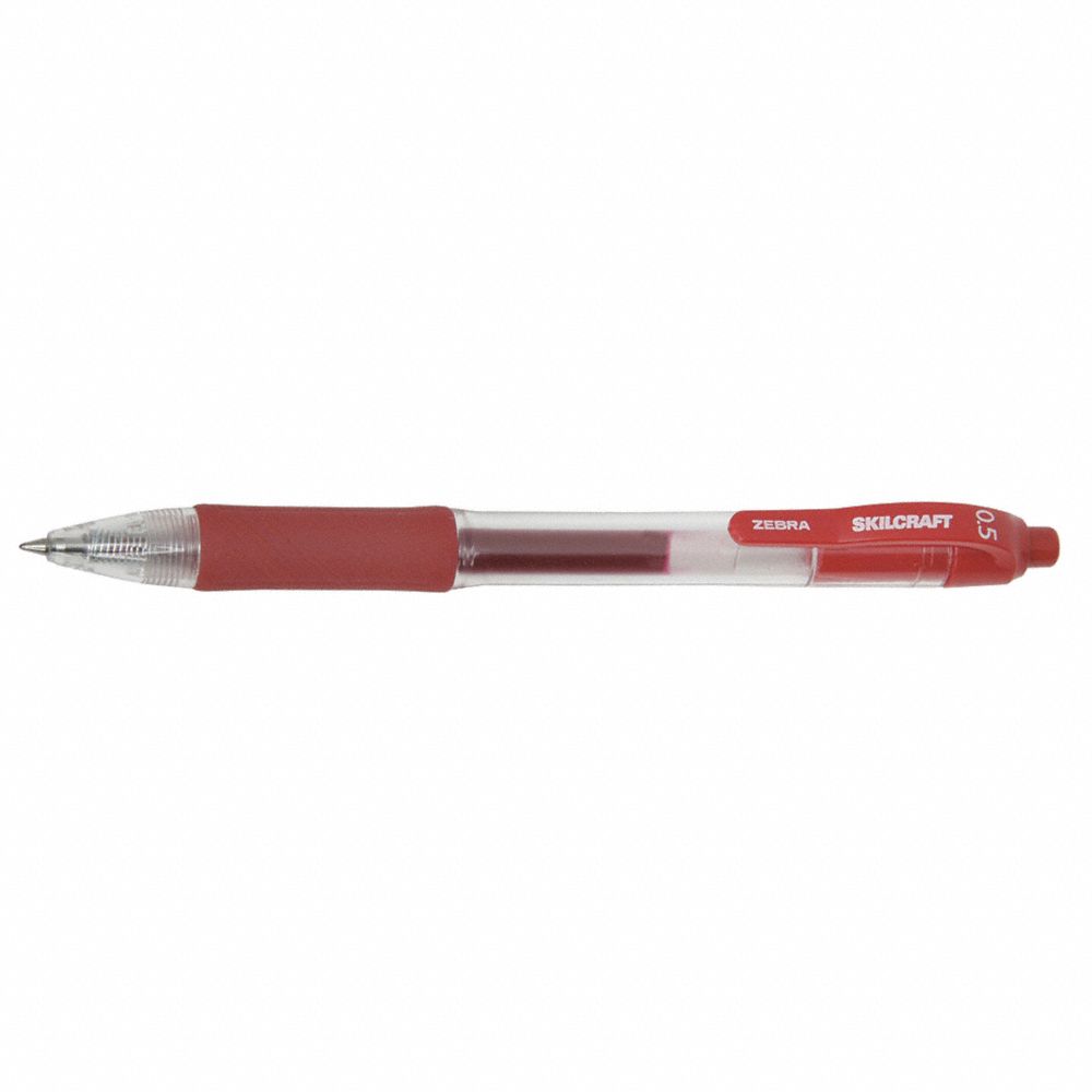 7520-01-682-6564 / 7520016826564 Retractable Gel Pen, Fine Point, Red, Case • Quote