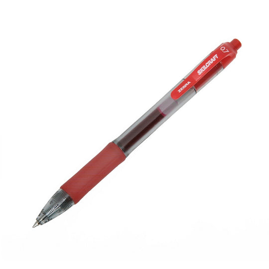 Skilcraft/Zebra Retractable Gel Pen - Medium Point - Red Ink – NSN 7520-01-682-6565 / 7520016826565 CS