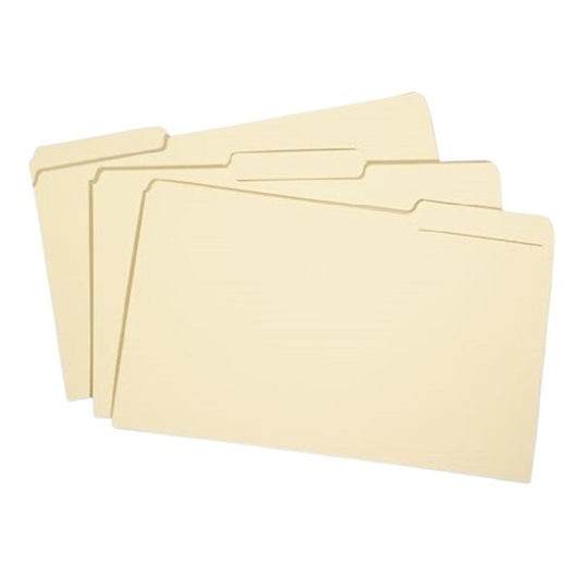 SKILCRAFT File Folder - Manila - 1/3 Cut - Legal - NSN 7530-00-282-2508 NSN 7530002822508